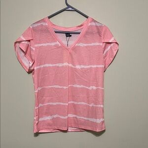 Pink V-Neck Women's Top